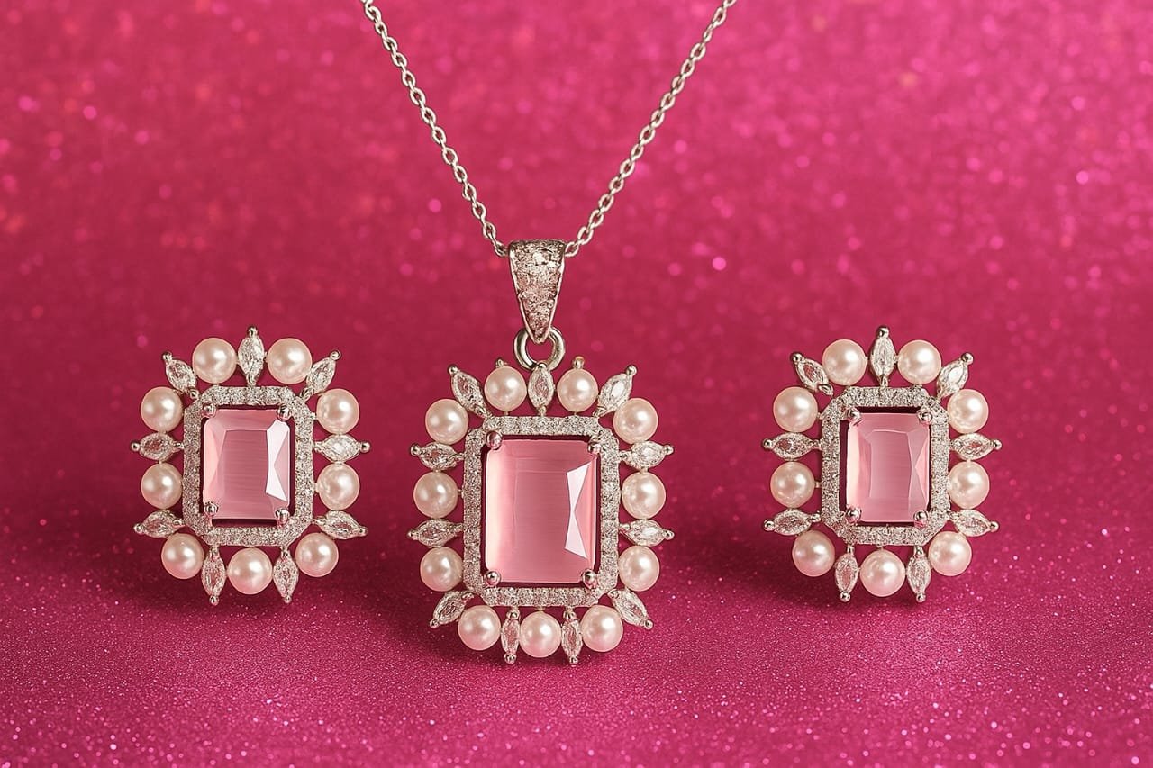 Pearl Pink Half Set
